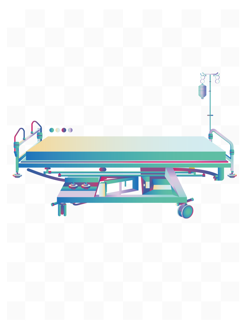 微立體醫(yī)療床 藍綠色科技引領(lǐng)醫(yī)療床革新