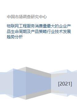 物聯網工程服務消費量最大的企業產品生命周期及產品策略行業技術發展趨勢分析